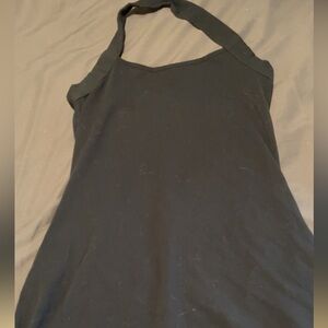 Casual halter Black Dress